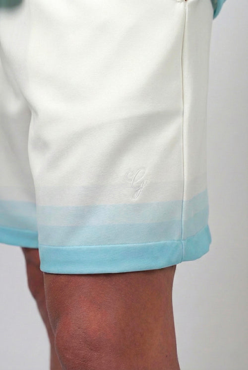 Mens matching shorts Australia — Grandèur blue matching shirt and shorts set