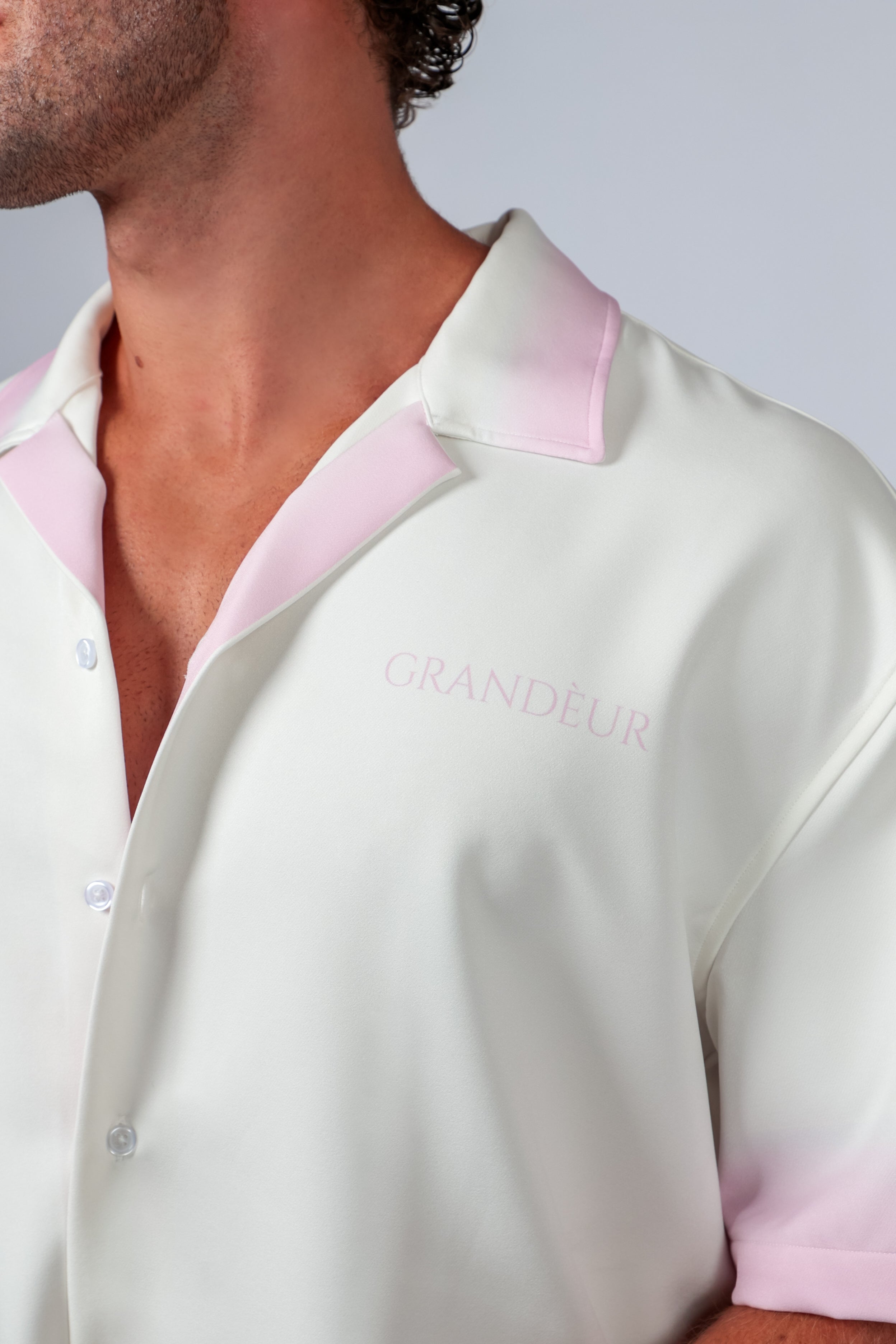Mens eventwear Australia — Grandèur pink going out shirt styled